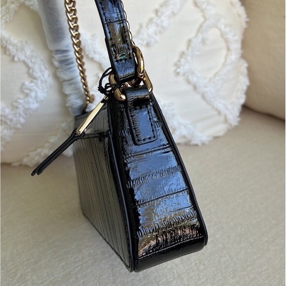 KURT GEIGER LONDON NWT Patent leather Shoreditch Shoulder Pochette Bag - Picture 11 of 16